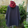 Cape Charleston anthracite bordeaux pour adulte vue de dos avec fermeture par pressions