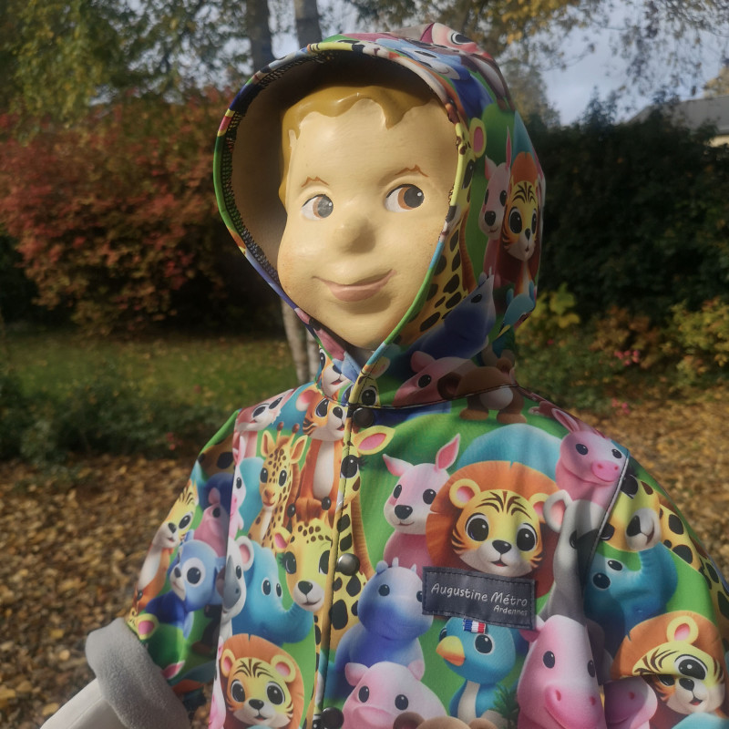 veste avec capuche coupe évasée en softshell ADOPTE MOI Augustine Métro