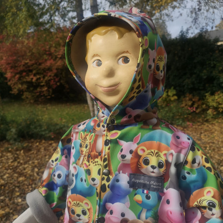veste avec capuche coupe évasée en softshell ADOPTE MOI Augustine Métro