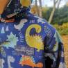 Détail du motif DENVERS sur veste garçon en softshell