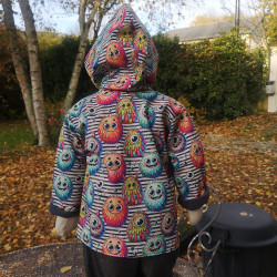 Veste garçon MONSTERS en softshell doublée micro-polaire | Augustine Métro