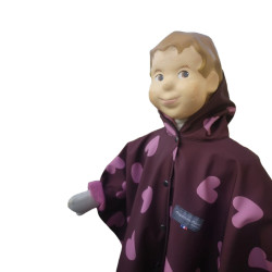 Cape pour enfant en softshell imprimé "Valentin"