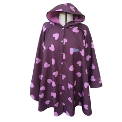 Cape avec capuche pour adulte en softshell motif "Valentin"