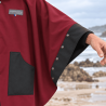 Cape XL avec capuche Bordeaux anthracite Augustine Métro Passe-bras