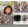 Capuche doublée micro polaire de la veste Jurassique pour garçon