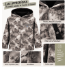 Fermeture par pressions sur le devant de la veste Jurassique enfant