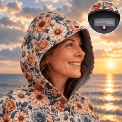 Capuche de cape adulte Pluie d'été en softshell doublé micro-polaire