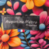 étiquette de la marque Augustine Métro et drapeau France du Made in France Fabriqué en France