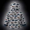 Veste avec capuche coupe droite 'Formule1' de dos