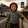 Veste avec capuche coupe droite 'Formule1'