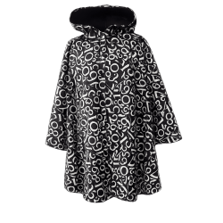 Cape avec capuche pour adulte en softshell imprimé NUMBER