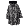 Cape avec capuche pour adulte en softshell imprimé NUMBER