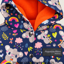 Détail de la capuche de la veste fille Koalas Augustine Métro