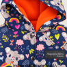 Détail de la capuche de la veste fille Koalas Augustine Métro