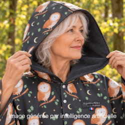 Capuche et micropolaire de la cape Hulotte
