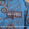 Détail de l'étiquette de la marque Augustine Métro